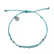 Pura Vida 美國手工 銀玲瓏系列 太平洋藍臘線衝浪海灘防水可調整腳鍊