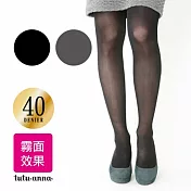 【TUTU ANNA 趣趣安娜】40D霧面效果顯瘦透膚絲襪(黑)-2雙/組M-L