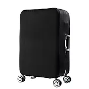 DF 生活趣館 - 行李箱保護套防塵套素色款M尺寸適用22-25吋-黑色黑色