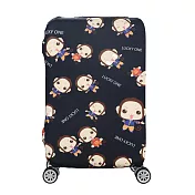 DF 生活趣館 - 行李箱保護套防塵套圖案款M尺寸適用22-25吋-幸運猴幸運猴