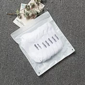 襪襪 WOAWOA｜棉質 淺口裸襪 7入組-男款白色