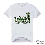 <現貨+預購>[Minidesign] （男款）迷彩兔原創設計T 三色-M（白色）