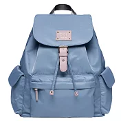 Zoila 風格束口後背包_時尚媽媽包/多功能背包-粉紫藍