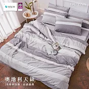 《DUYAN 竹漾》奧地利天絲單人床包二件組-  古斯塔夫