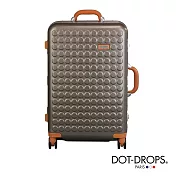 DOT-DROPS 24 吋 Chapter 4 時尚點點鋁框硬殼行李箱 - 香檳金
