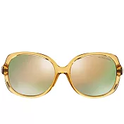 MICHAEL KORS 粗框透明琥珀色太陽眼鏡-琥珀（現貨+預購）琥珀