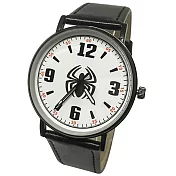 《漫威MARVEL》復仇者聯盟手錶 黑-蜘蛛人皮帶