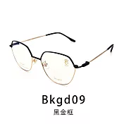 【Front 光學眼鏡】GM1903-三色可挑選(雙色造型百搭光學眼鏡)Bkgd09玫瑰金框