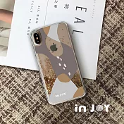INJOYmall for iPhone 7 / 8 浪漫旋律 透明 閃亮 流沙手機殼 保護殼 金色流沙款