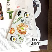 INJOYmall for iPhone 6 / 6s 部隊貓吃泡菜防摔耐震亮面手機殼