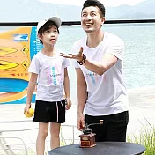 可愛色彩字母短袖上衣親子裝(寶貝)80白色