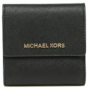 MICHAEL KORS 防刮真皮短夾-經典黑（現貨+預購）經典黑