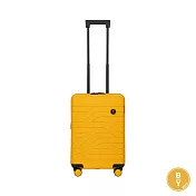 【BRIC S】BY Ulisse 19.5吋 超輕量可擴充 USB充電 PP材質登機拉鍊行李箱芒果黃