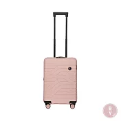 【BRIC S】BY Ulisse 19.5吋 超輕量可擴充 USB充電 PP材質登機拉鍊行李箱玫瑰粉