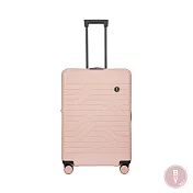 【BRIC S】BY Ulisse 28吋 超輕量可擴充 PP材質拉鍊行李箱玫瑰粉