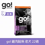 Go! 雞肉鮭魚 22磅 老犬高肉量系列 低卡無穀天然糧 | 狗糧 狗飼料 體重控制
