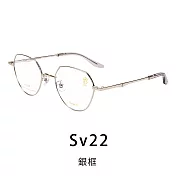 【Front 光學眼鏡】GM3112-Sv22#簡約細框光學眼鏡Sv22銀框