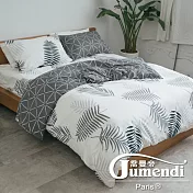 【喬曼帝Jumendi】台灣製100%純棉單人三件式床包被套組(羽夢幻影)