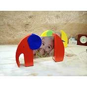 木質文創大象相框