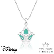 Disney Jewellery 迪士尼阿拉丁茉莉公主鍍14K白金琺瑯項鍊 Aladdin Princess Jasmine by Couture Kingdom