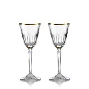 《ROGASKA》歐洲頂級水晶- 金色歐雷帝 金色水晶白酒杯-2支裝 (手工吹製)