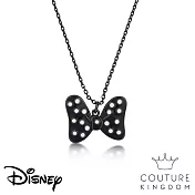 Disney Jewellery 迪士尼米妮蝴蝶結鍍黑色琺瑯項鍊 Minnie Mouse Black Bow Necklace by Couture Kingdom