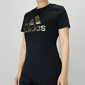 ADIDAS  Foil t-shirt 女 短袖上衣S黑