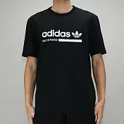 ADIDAS  TEE 男 短袖上衣XS黑