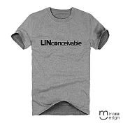 <現貨+預購>[Minidesign]  （男款）MUSIC&LOVE原創設計T 三色-M（灰色）