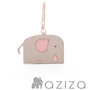 aziza 小象造型票卡夾 灰