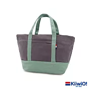 Kiiwi O! 輕便隨行系列帆布托特包 ANNE 灰綠/霧紫