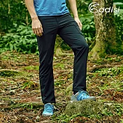 ADISI 男撥水彈性長褲AP1911102 (S-2XL) / 城市綠洲 (防潑水、戶外休閒)M黑色