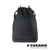 TUCANO WORK_OUT III 輕巧多功能可擴充容量束口後背包13吋黑