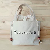 我思我作|正面能量束口提袋/餐袋_you can do it