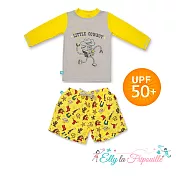 【Elly la Fripouille】法國防曬兒童泳裝_牛仔長袖兩件式泳裝12-18M