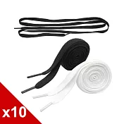 【○糊塗鞋匠○ 優質鞋材】G125 10mm寬扁鞋帶100cm(10雙)A01