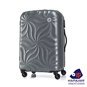 Kamiliant卡米龍 25吋Camara立體花紋耐刮可擴充硬殼TSA行李箱(灰)
