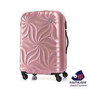 Kamiliant卡米龍 25吋Camara立體花紋耐刮可擴充硬殼TSA行李箱(玫瑰粉)