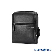 Samsonite新秀麗 Esquire LTH高質感皮革商務斜肩包(黑)