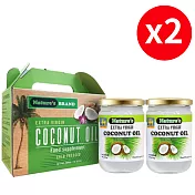 無香料、無防腐劑!【樂品食尚】Nature’s 娜萃斯冷壓初榨椰子油禮盒組2組(每組2瓶共4瓶·每瓶500ml)
