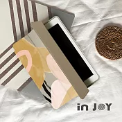 INJOYmall for iPad Air1/5 系列 Smart cover皮革平板保護套-奶茶色的慵懶款