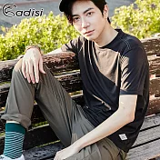 ADISI 男Merino Wool抗臭排汗上衣AL1911098 (S-2XL) / 城市綠洲 (排汗速乾、溫度調節、消臭)S黑色