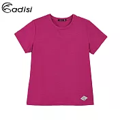 ADISI 女Merino Wool抗臭排汗上衣AL1911100 (M-2XL) / 城市綠洲 (排汗速乾、溫度調節、消臭)M覆盆子紅