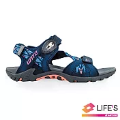 LOTTO 義大利 女 排水磁扣涼鞋-US5丈青