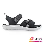 LOTTO 義大利 女 輕羽量休閒涼鞋-US5黑