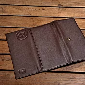 【H-CT】Wild Tribe系列簡潔風龍紋浮雕真皮長夾/棕(WT66CD)