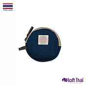 Loft THAI | 泰.圓型帆布零錢包 | Navy