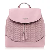 COACH 絎縫小牛皮 / 中款 / 後背包_粉色