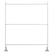 [MUJI 無印良品]SUS鋼製追加用側片 /亮面淺灰/迷你/9S