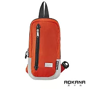AOKANA奧卡納 單肩斜背包 附海關鎖 防盜搶隨身胸包安全防水防盜背包男 休閒包女 68-099 YKK拉鍊活力橘